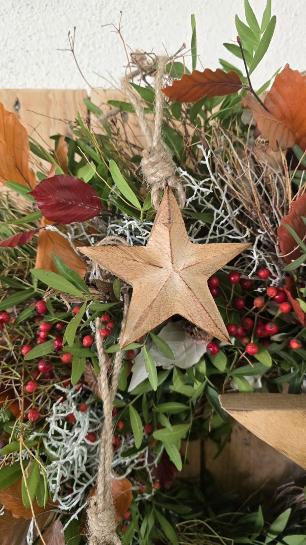 Holzstern Stern aus Holz Holzanhänger Weihnachten Weihnachtsdeko Adventsdeko Mrs Greenery kaufen Bestellen
