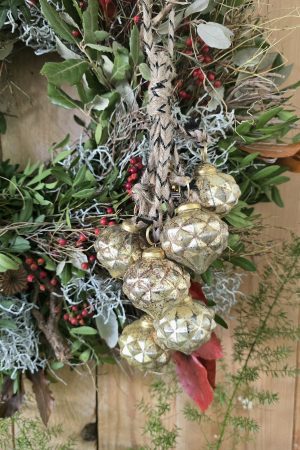 Weihnachtsdeko Deko Kugeln Glas Strang mrs Greenery shop kaufen bestellen