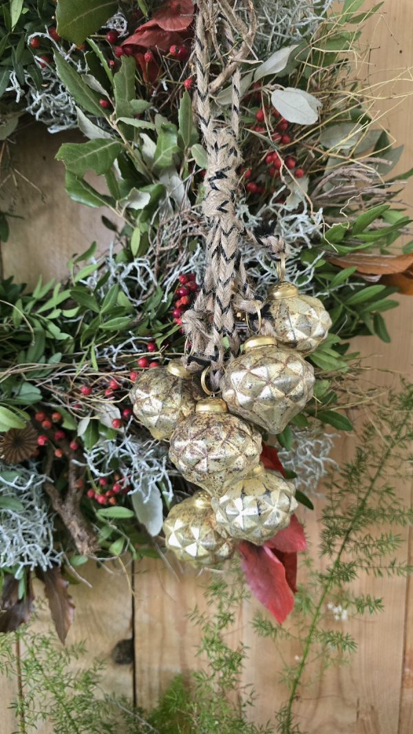 Weihnachtsdeko Deko Kugeln Glas Strang mrs Greenery shop kaufen bestellen