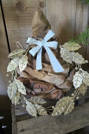 kranzanhänger metallkranz schleife blätter weihnachten advent im mrs greenery shop kaufen bestellen