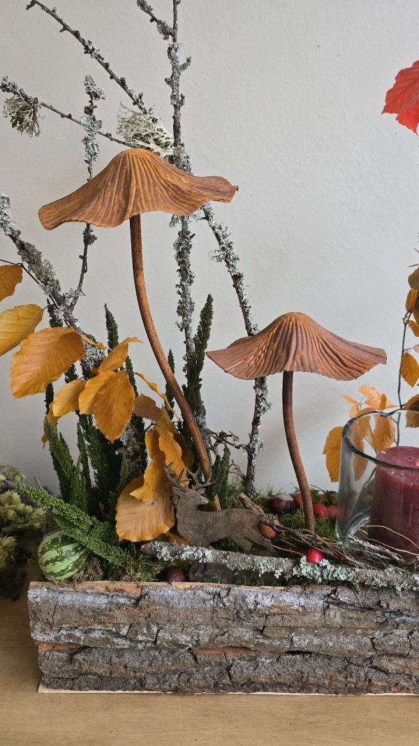 pilz dekopilz metallpilz herbstdeko deko im mrs greenery shop bestellen kaufen