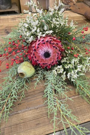 Blumenstrauß Strauss Protea haltbar DIY im Mrs greenery shop bestellen kaufen