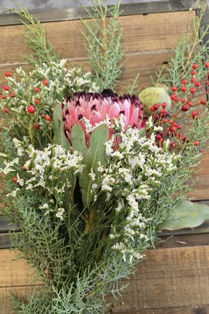 Blumenstrauß Strauss Protea haltbar DIY im Mrs greenery shop bestellen kaufen