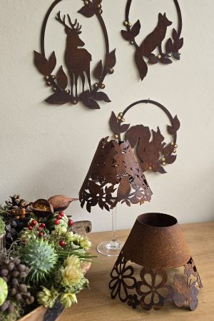 Rostschirm Schirm Weinglas Rostdeko Deko Metalldeko im Mrs Greenery Shop bestellen kaufen