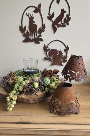 Rostschirm Schirm Weinglas Rostdeko Deko Metalldeko im Mrs Greenery Shop bestellen kaufen