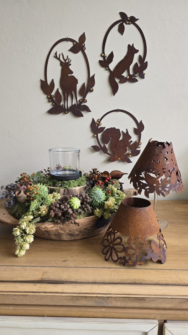 Rostschirm Schirm Weinglas Rostdeko Deko Metalldeko im Mrs Greenery Shop bestellen kaufen