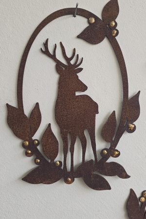 Rosttiere Wanddeko Rostdeko Deko Winterdeko weihnachtsdeko Metalldeko im Mrs Greenery Shop bestellen kaufen