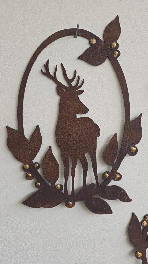 Rosttiere Wanddeko Rostdeko Deko Winterdeko weihnachtsdeko Metalldeko im Mrs Greenery Shop bestellen kaufen