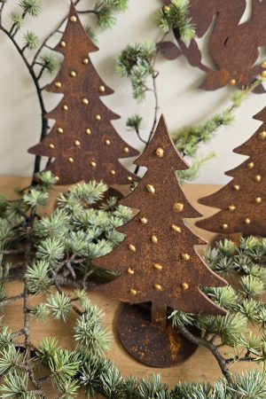 Rostdeko Deko rosttanne Winterdeko weihnachtsdeko Metalldeko im Mrs Greenery Shop bestellen kaufen