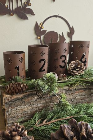 Adventsdeko Advent Rostdeko Deko rosttanne Winterdeko weihnachtsdeko Metalldeko im Mrs Greenery Shop bestellen kaufen