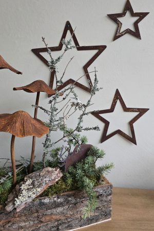 roststern Stern Rostiger Stern Adventsdeko winterdeko Weihnachtsdeko Rostdeko Sterne im Mrs Greenery Shop kaufen