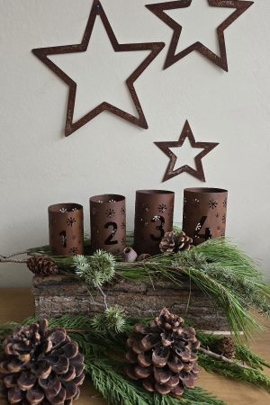 roststern Stern Rostiger Stern Adventsdeko winterdeko Weihnachtsdeko Rostdeko Sterne im Mrs Greenery Shop kaufen