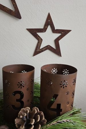 roststern Stern Rostiger Stern Adventsdeko winterdeko Weihnachtsdeko Rostdeko Sterne im Mrs Greenery Shop kaufen