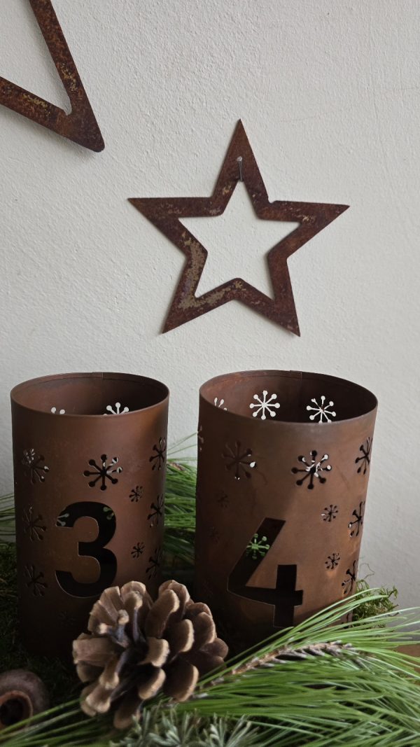 roststern Stern Rostiger Stern Adventsdeko winterdeko Weihnachtsdeko Rostdeko Sterne im Mrs Greenery Shop kaufen
