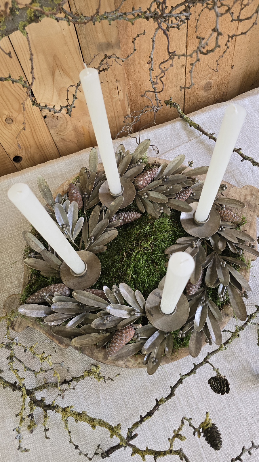 adventskranz adventskerzenhalter adventsring adventdeko kerzendeko im mrs greenery shop bestellen kaufen metallring adventsring