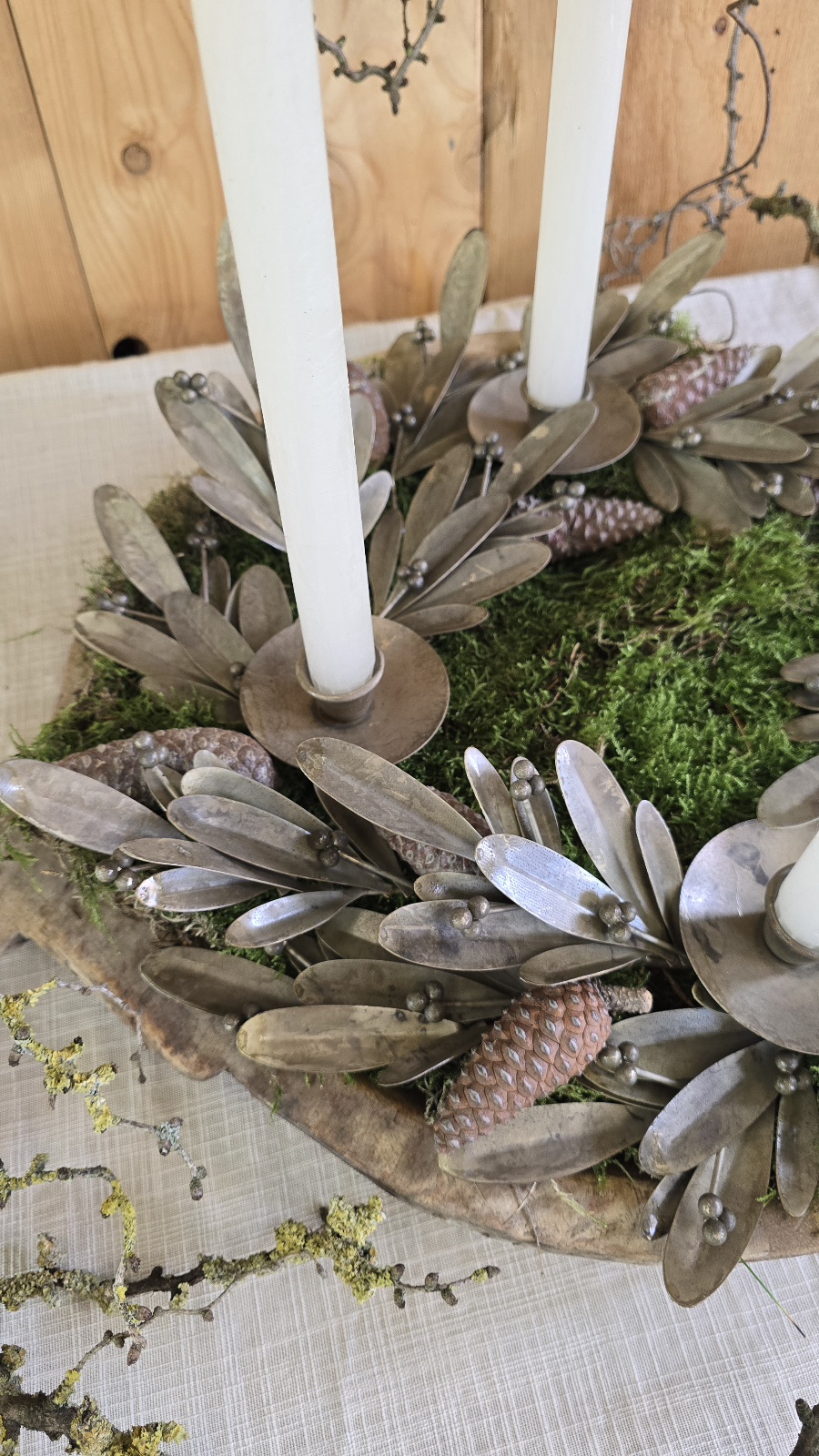 adventskranz adventskerzenhalter adventsring adventdeko kerzendeko im mrs greenery shop bestellen kaufen metallring adventsring