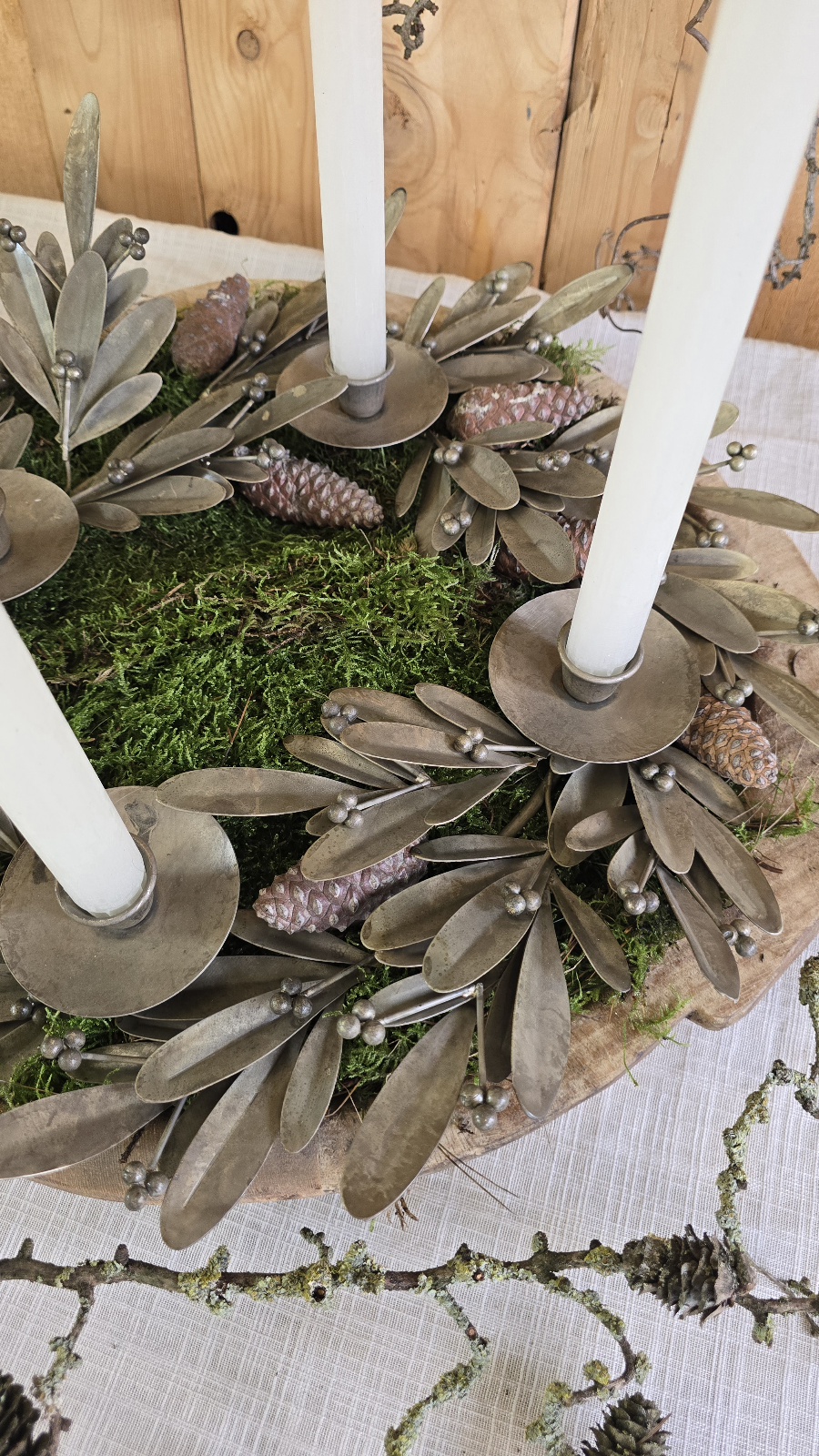 adventskranz adventskerzenhalter adventsring adventdeko kerzendeko im mrs greenery shop bestellen kaufen metallring adventsring