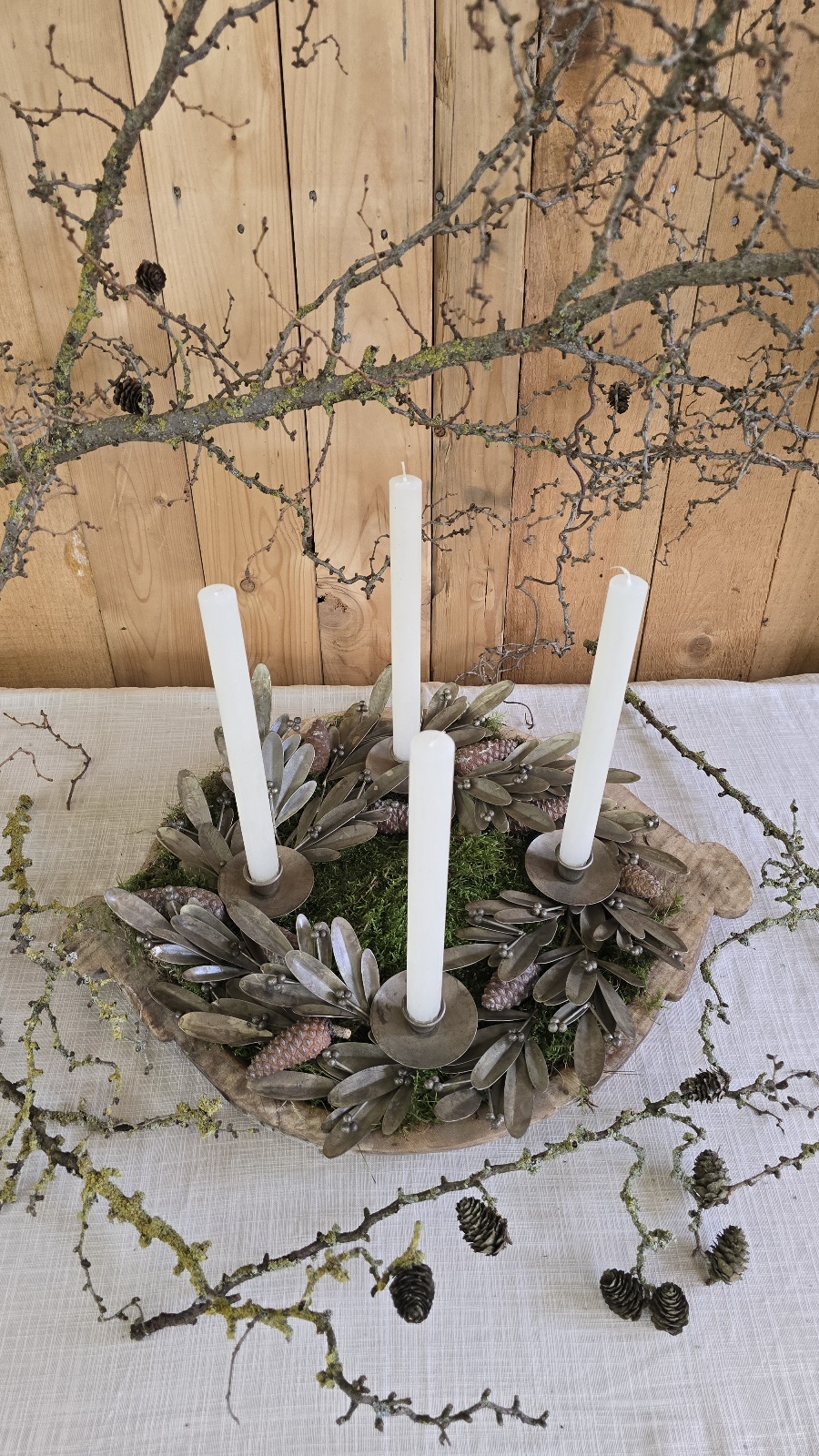 adventskranz adventskerzenhalter adventsring adventdeko kerzendeko im mrs greenery shop bestellen kaufen metallring adventsring