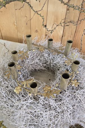 adventskranz adventskerzenhalter adventsring adventdeko kerzendeko im mrs greenery shop bestellen kaufen metallring adventsring