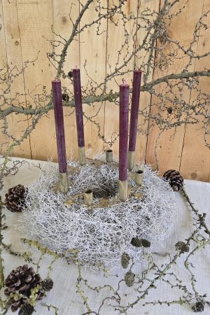 adventskranz adventskerzenhalter adventsring adventdeko kerzendeko im mrs greenery shop bestellen kaufen metallring adventsring