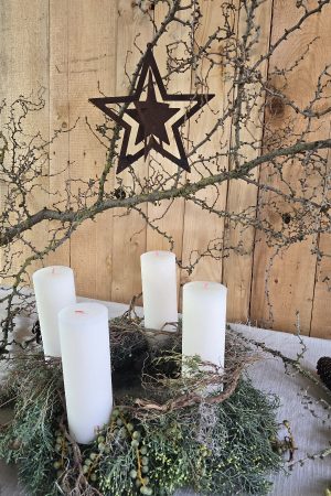 Sterne Stern zum Haengen Roststern Metallstern Dekostern Weihnachtsstern im Mrs Greenery Shop bestellen kaufen