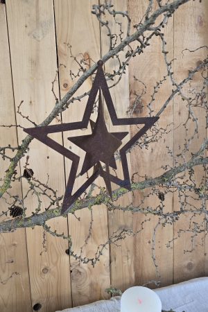 Sterne Stern zum Haengen Roststern Metallstern Dekostern Weihnachtsstern im Mrs Greenery Shop bestellen kaufen