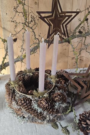 adventskranz adventskerzenhalter adventsring adventdeko kerzendeko im mrs greenery shop bestellen kaufen metallring adventsring