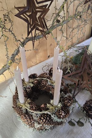 adventskranz adventskerzenhalter adventsring adventdeko kerzendeko im mrs greenery shop bestellen kaufen metallring adventsring