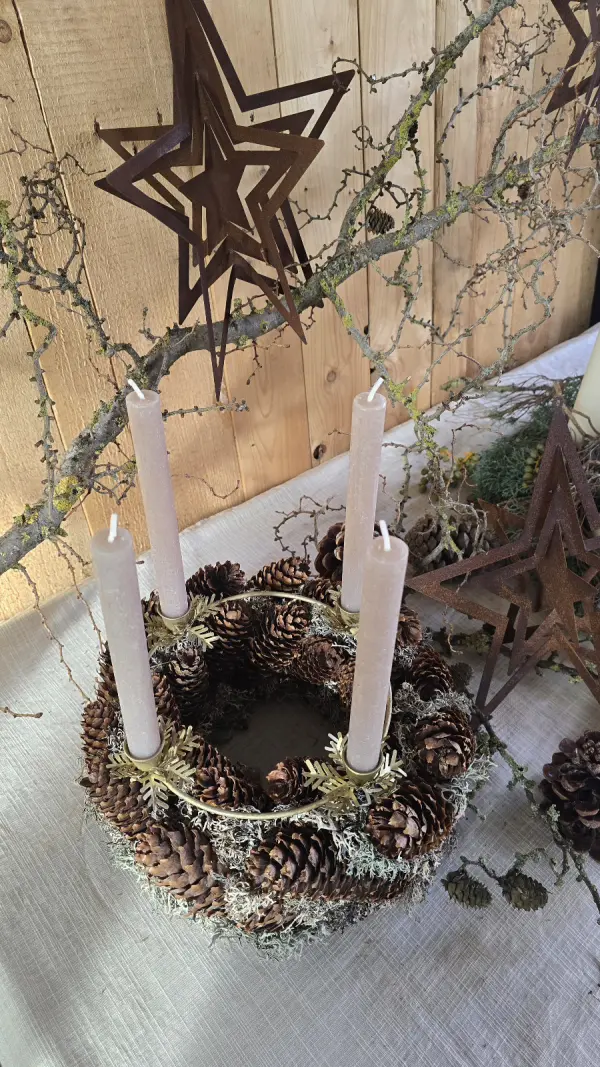 Metall-Adventsring 20cm