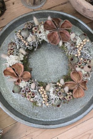 kranz trockenblumenkranz kränze winterkranz weihnachtskranz im mrs greenery shop bestellen kaufen