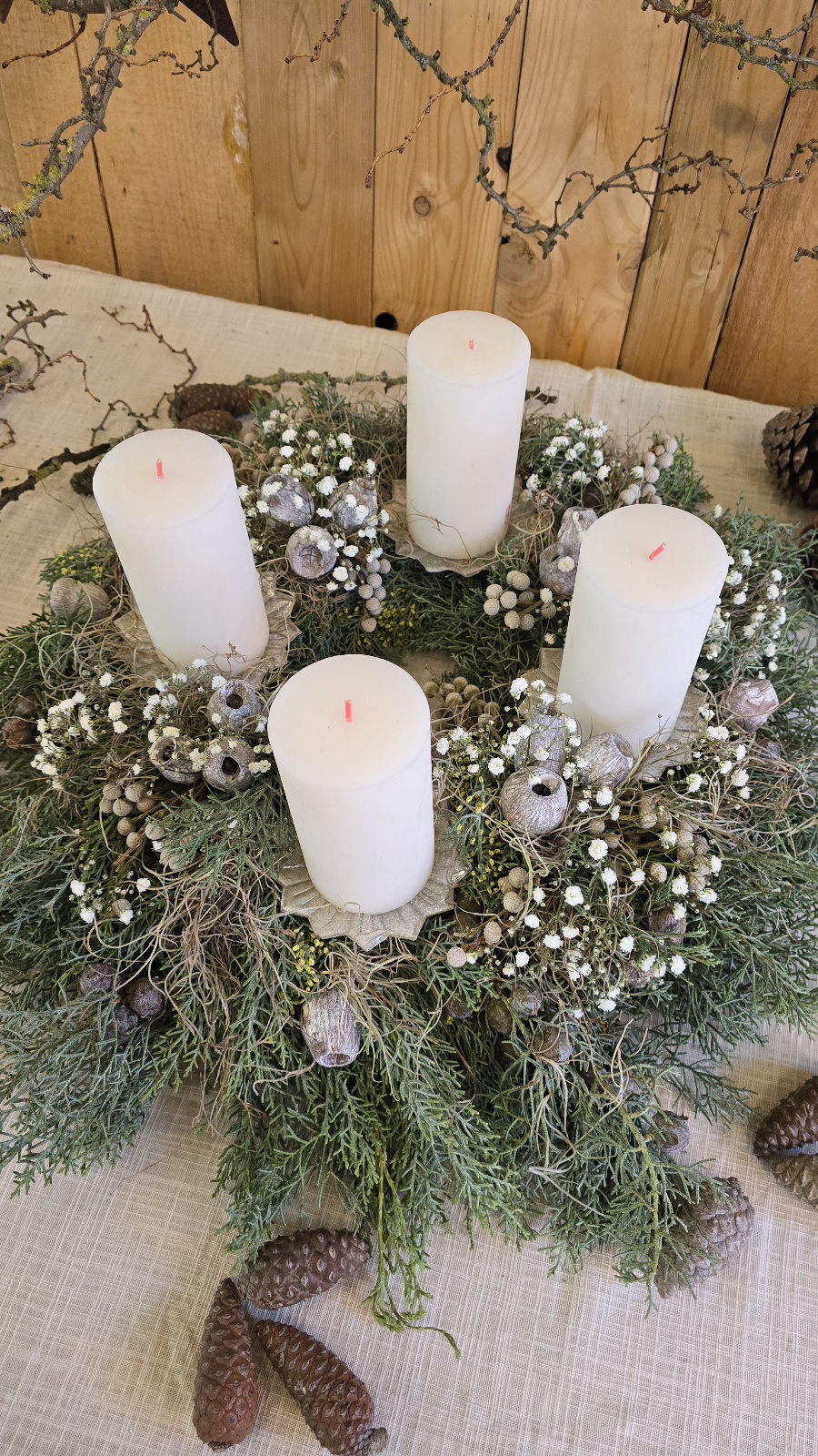 DIY adventskranz kreativ st anleitung workshop kranzbinden winterkranz selbermachen mit mrs greenery kaufen bestellen