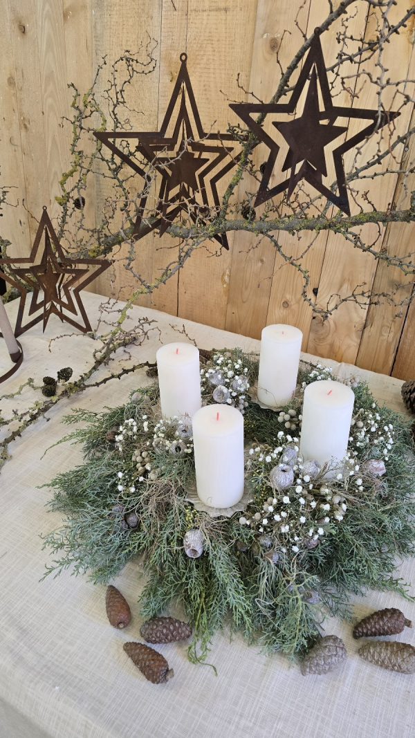 Kreativ-Set: Mrs Greenery Adventskranz Zypressenzauber