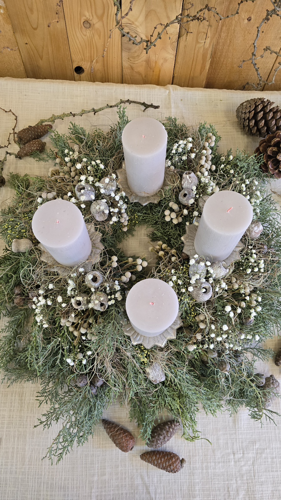 DIY adventskranz kreativ st anleitung workshop kranzbinden winterkranz selbermachen mit mrs greenery kaufen bestellen