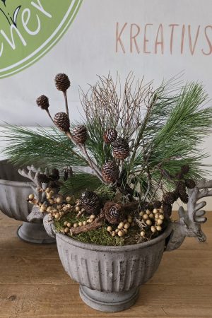 Schale mit Hirsch Dekoschale Hirschköpfe Metallschale im Mrs Greenery shop bestellen kaufen