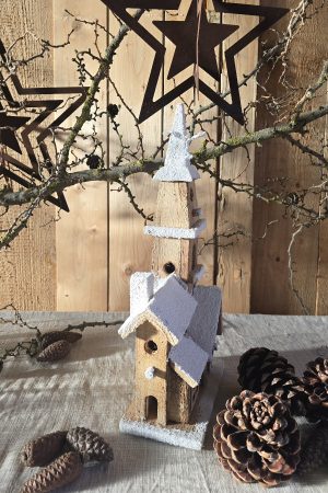 lichthaus holzhaus kapelle kirche deko weihnachtsdeko winterdeko lichtdeko im mrs Greenery shop bestellen kaufen