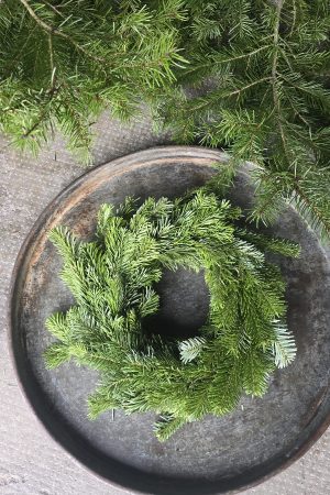 tannenkranz kranz winterkranz weihnachtskranz nordmann nobilis asparagus grün fertigkranz fertig gebunden im mrs greenery shop bestellen kaufen