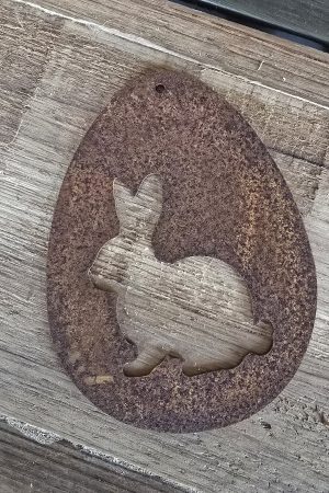 Osterdeko rostdeko Hasendeko Anhänger Rost Ostern im Mrs Greenery Shop bestellen kaufen