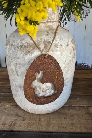 Osterdeko rostdeko Hasendeko Anhänger Rost Ostern im Mrs Greenery Shop bestellen kaufen