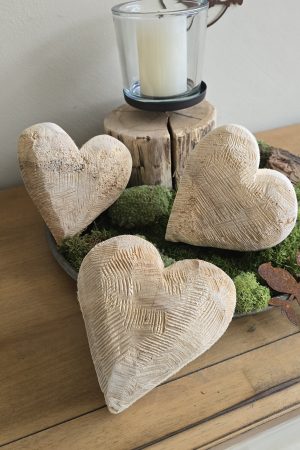 Holzherz Herz aus Holz Pappelholz Muttertag Valentinstag Dekoherz Naturherz im Mrs Greenery Shop bestellen kaufen