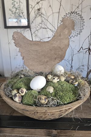 metallhahn metallhuhn Huhn Henne Hahn Deko Osterdeko Küchendeko Metalldeko Ostern im Mrs Greenery Shop bestellen kaufen