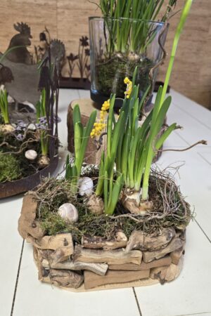 Schale Topf Übertopf Holz Naturdeko Holzdeko im Mrs Greenery Shop bestellen kaufen