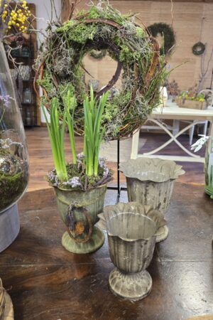 pokal topf übertopf metall metallschale im mrs greenery shop kaufen bestellen