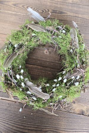 kranz Mooskranz Frühlingskranhz Osterkranz Naturdeko deko im Mrs Greenery Shop bestellen kaufen