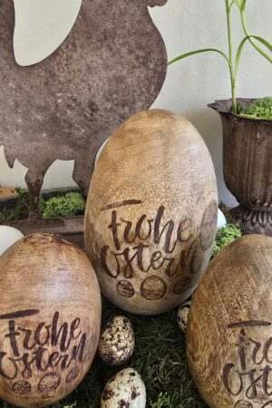 Holz-Ei Osterei Osterdeko Naturdeko Ostern Holzei Holzdeko im Mrs Greenery Shop bestellen kaufen