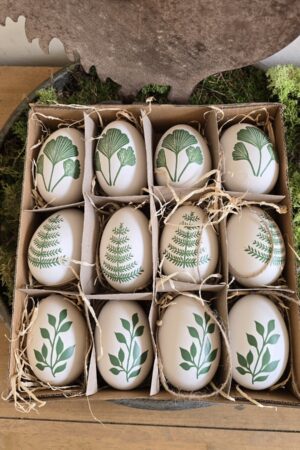 gänseeier eier handbemalt ostern osterdeko ostereier flora fauna im mrs greenery shop bestellen kaufen