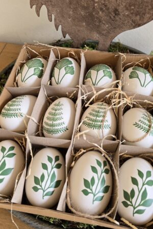 gänseeier eier handbemalt ostern osterdeko ostereier flora fauna im mrs greenery shop bestellen kaufen