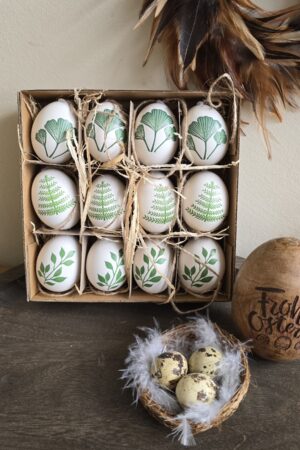 hühnereier eier handbemalt ostern osterdeko ostereier flora fauna im mrs greenery shop bestellen kaufen