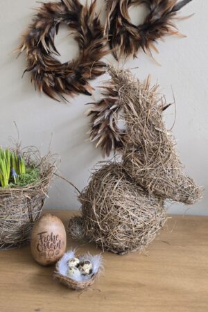 Hase grashase heuhase gras heu Osterhase naturhase dekohase osterdeko deko natur dekoidee holzdeko naturdeko im Mrs Greenery Shop bestellen kaufen