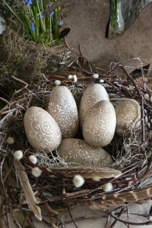 Holz-Ei Osterei Osterdeko Naturdeko Ostern Holzei Holzdeko im Mrs Greenery Shop bestellen kaufen