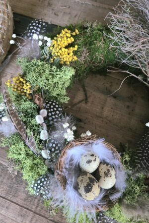 Frühlingskranz Osterkranz Kreativ-Set selbermachen kranzbinden im Mrs Greenery Shop bestellen kaufen